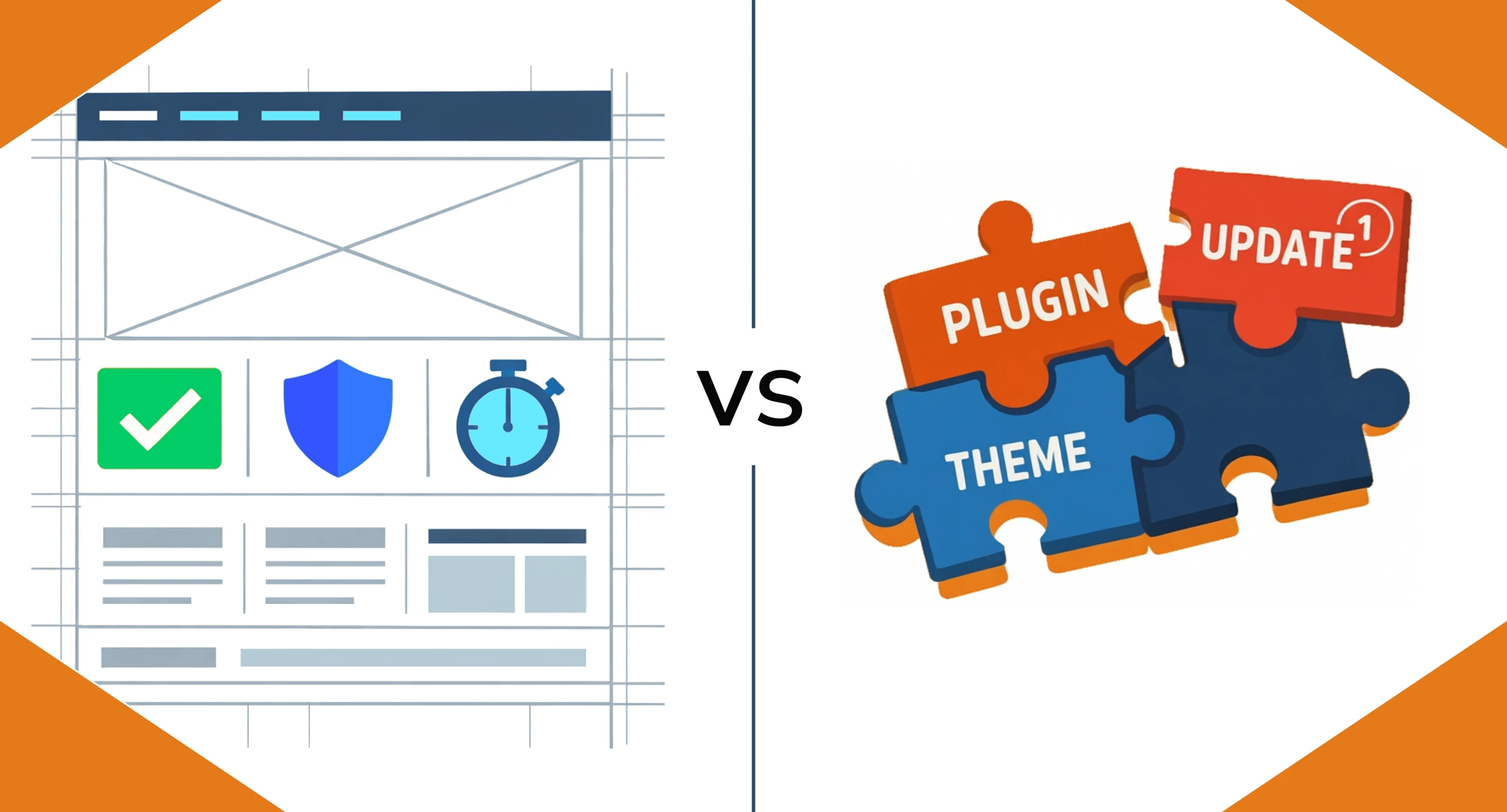 visual comparison of hand-coded websites and diy builders